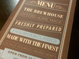 The Brew House menu