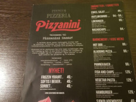 Pasta Pizzanini Hamar menu