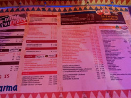 Texas Honky Tonk Cantina menu