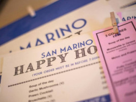 San Marino menu