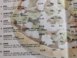 Andenes Pizza menu