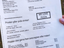 Prostens Pizza menu