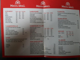 Micós Grill menu