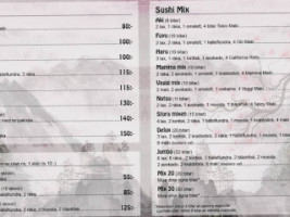 Sumo Sushi menu