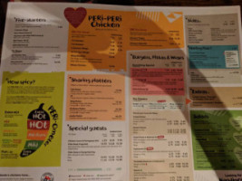 Nando's Manchester Spinningfields menu