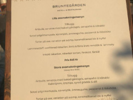 Bruntegården menu