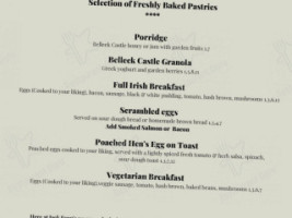 Jack Fenn’s Cafe Bistro menu