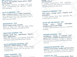 Quinlan Cooke Boutique Qc’s Seafood menu