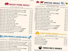 Chan's Chinese Takeaway menu