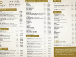 Pub Potkova menu