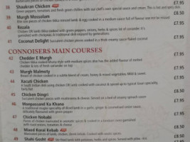 Asam Indian Takeaway menu