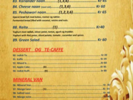 Indian Ocean Tandoori menu