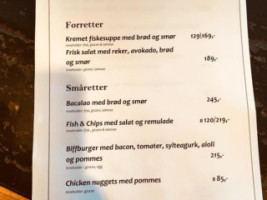 Lofoten Værøy Brygge menu