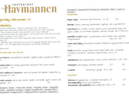 Havmannen menu