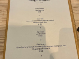 Hangurstoppen menu