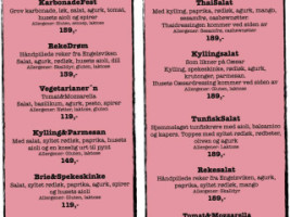 Kokeliko Kaffebar menu