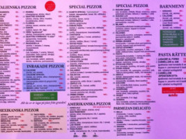 Ektorps Pizzeria menu