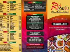 Red Chilli menu