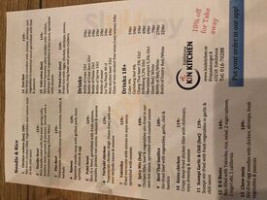 Kin Kitchen menu