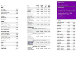 Bishops Fryer menu