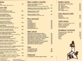 Chata Dr. Hrstky menu