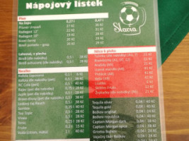 Slavia menu