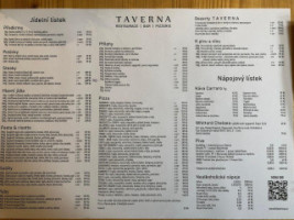 Taverna Restaurace Pizzerie menu