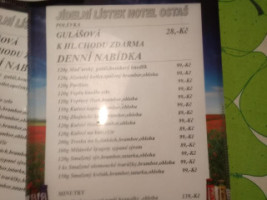 Ostaš menu