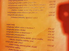 Restaurace U Oskara menu