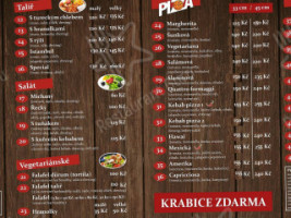 N&a Kebab A Pizza UnhoŠŤ menu