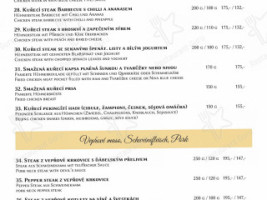 Hradební Restaurace Mohelnice menu