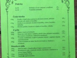 Restaurace Grůň menu