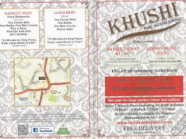 Khushi Fine Bangladeshi Dining menu