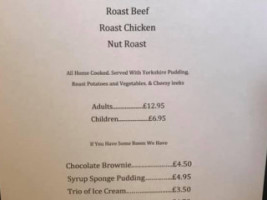 Six Bells menu