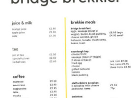 The Bridge House menu