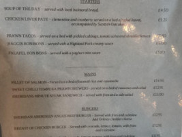 Orka Artisan Cafe Bistro Ballater menu