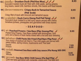 Chang Chai Thai Kitchen menu