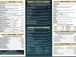 Nadia's Indian Takeaway menu