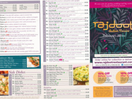 Rajdoot Indian (cirencester) menu