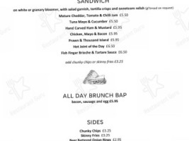 Bromsgrove Golf Centre menu