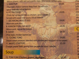 The Thai Esan menu