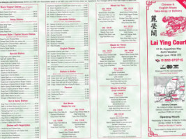 Lai Ying Court menu