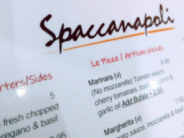 Spaccanapoli Italian Pizzeria menu