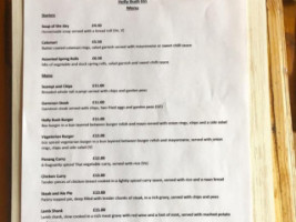 Holly Bush Inn menu