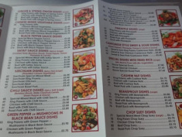 Golden Valley Chinese menu