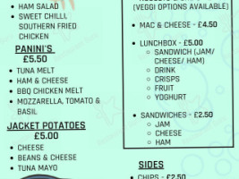 Sharky's Soft Play Café At Henfield Leisure Centre menu