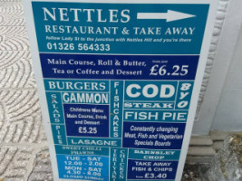 Nettles In Helston menu