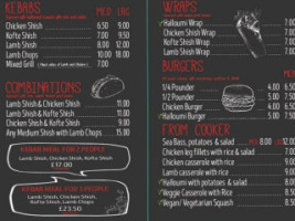 The Grill menu