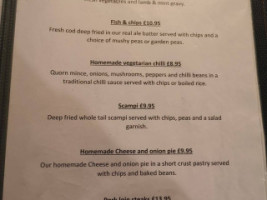 Anglers Rest menu