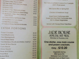 Jade House menu